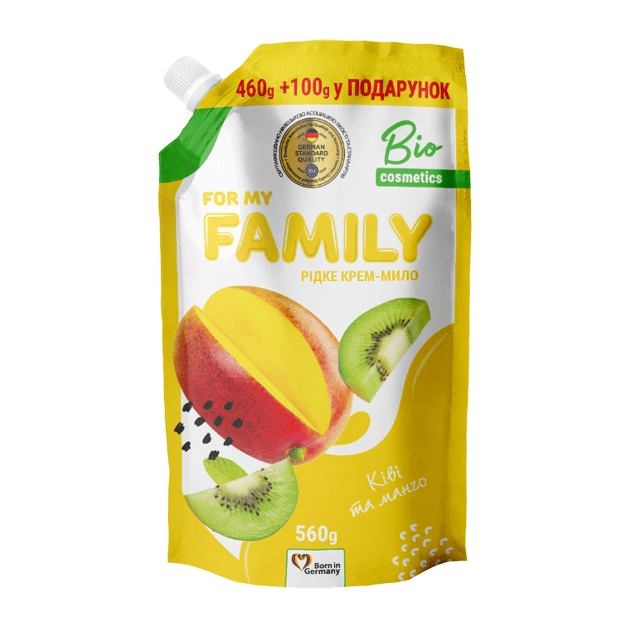 Рідке крем-мило For my Family «Ківі та манго»