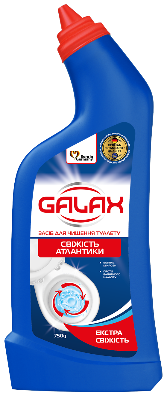 Засіб для чищення унітазу «Galax» das PowerClean Atlantic Freshness
