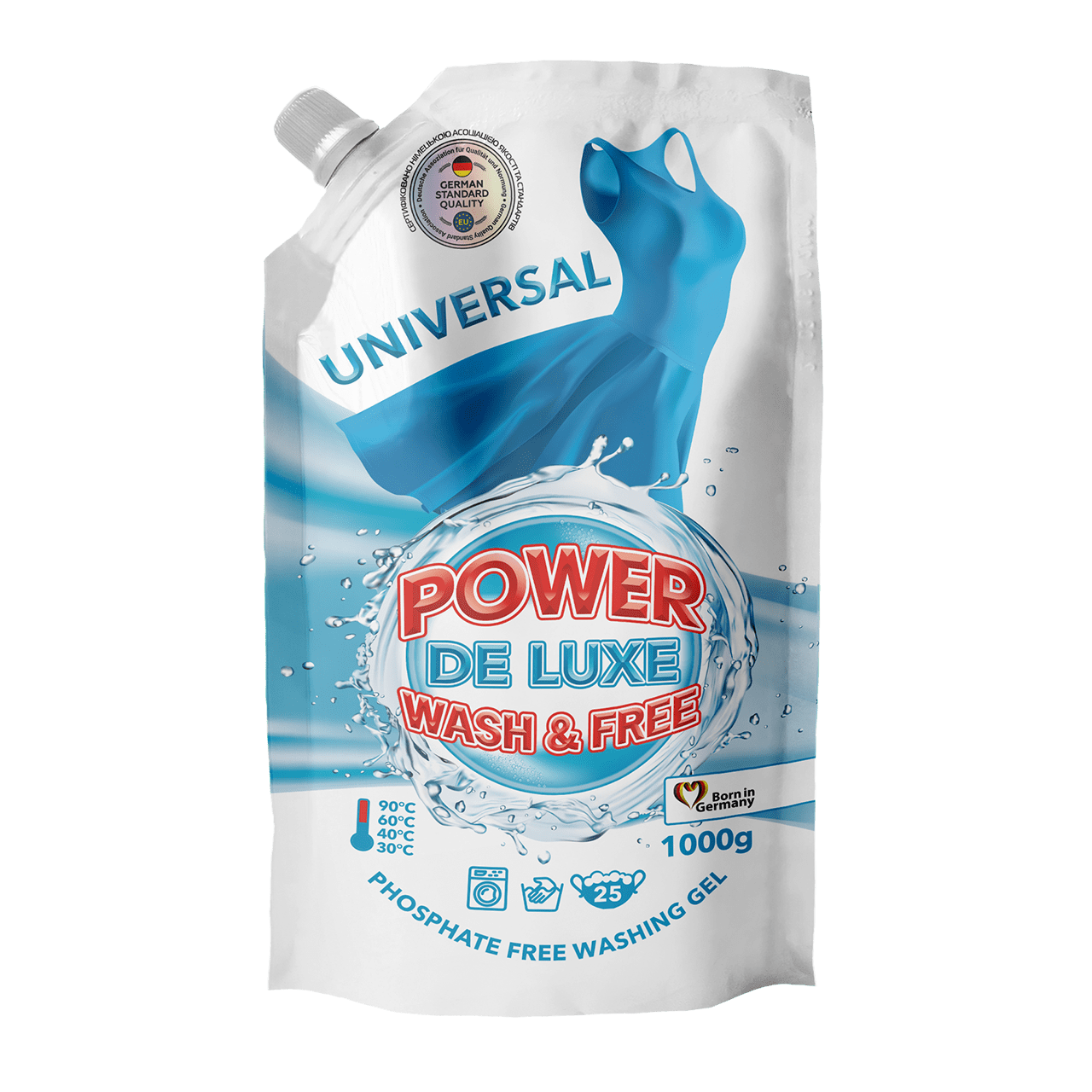Гель для прання “POWER DE LUXE” універсальний