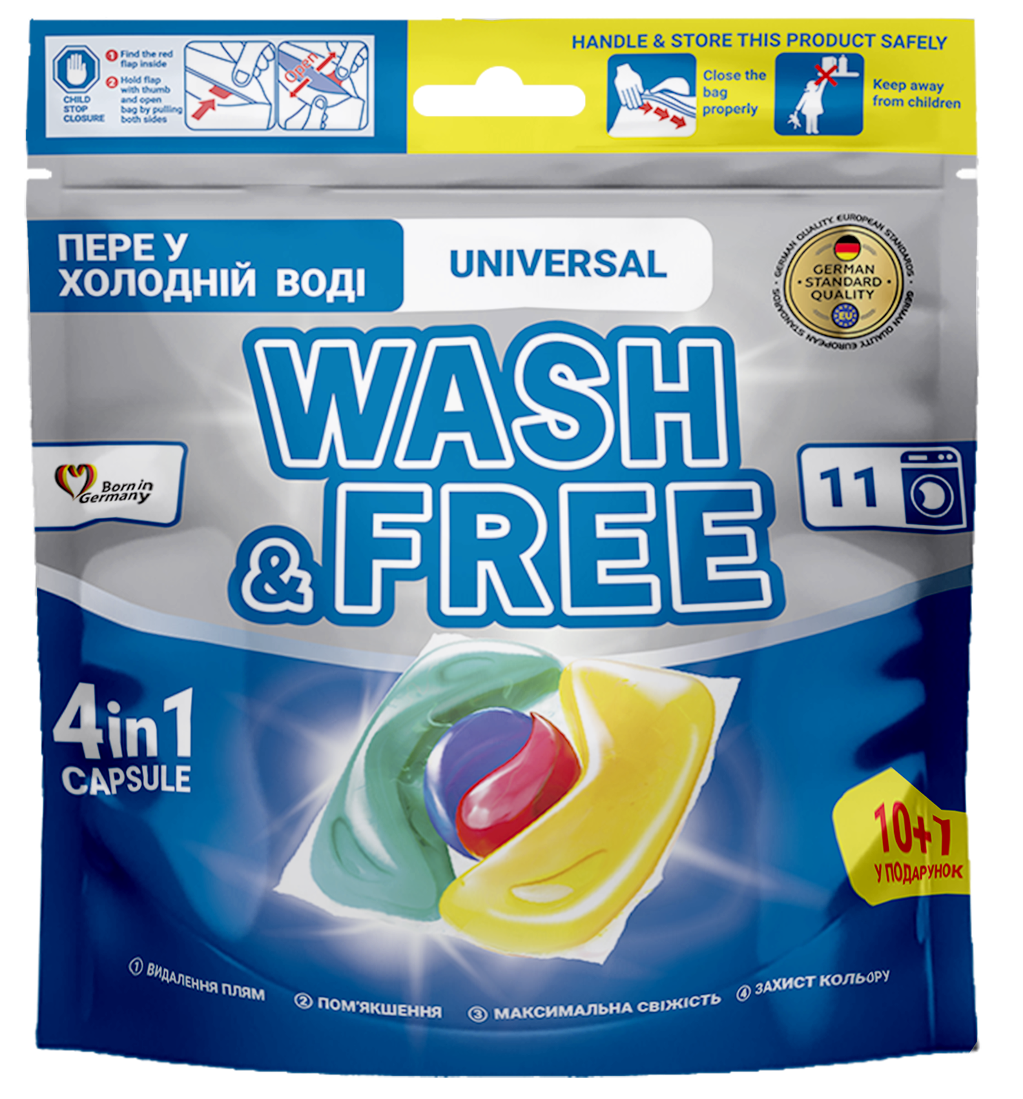 Washing pods «Wash&Free» universal