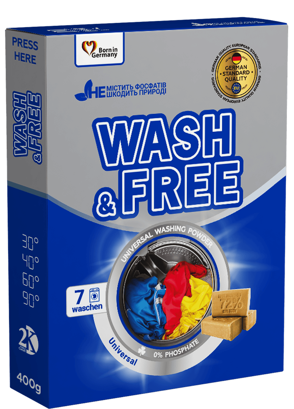 Порошок для прання «Wash&Free» універсальний