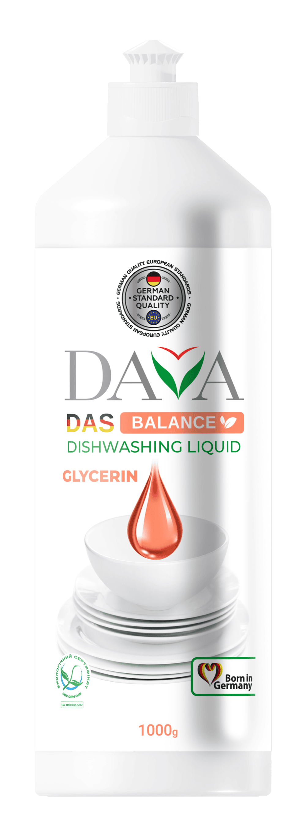 Засіб для миття посуду DAVA з гліцерином