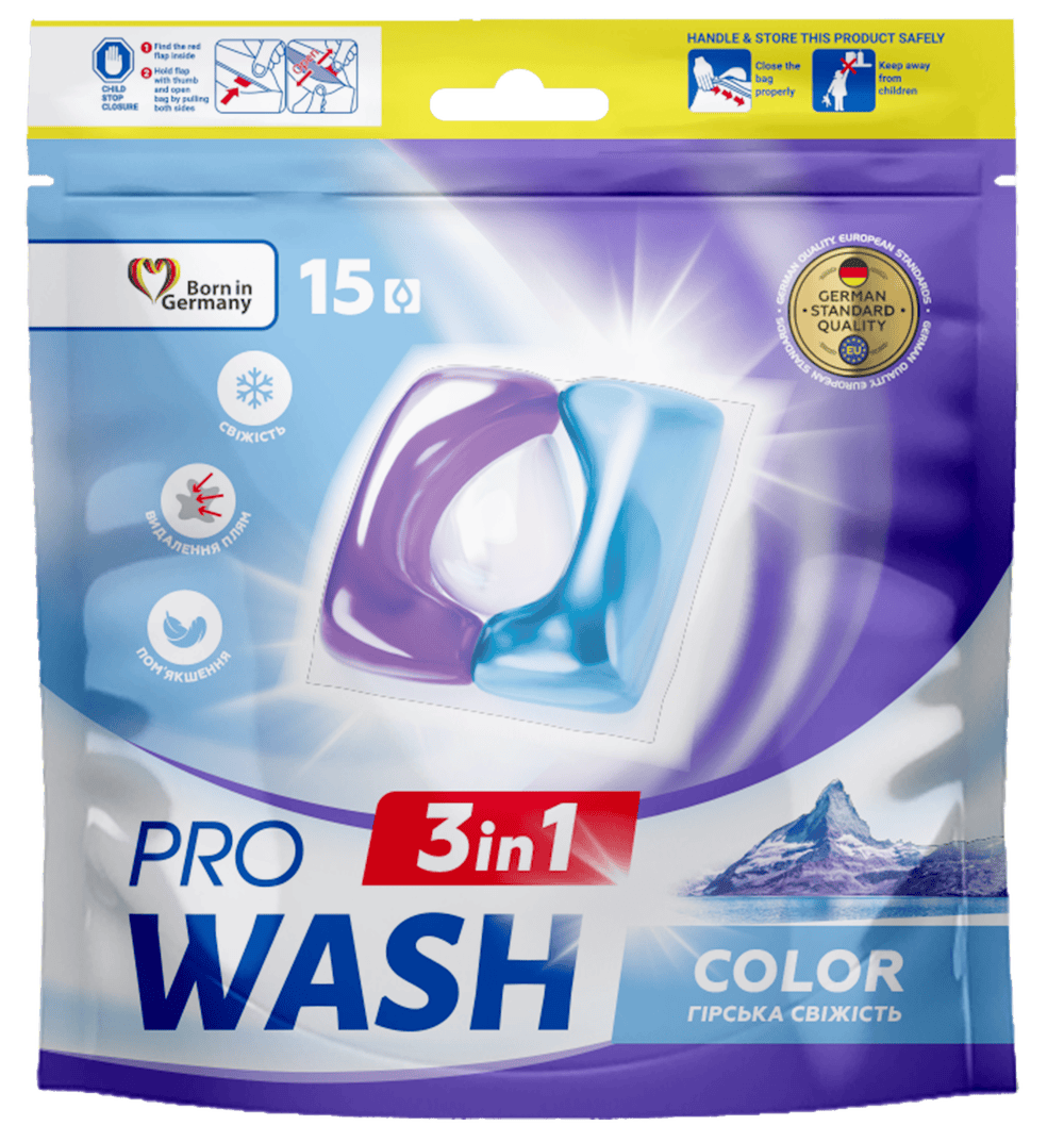 Washing pods ProWASH «Mountain freshness» (doypack)