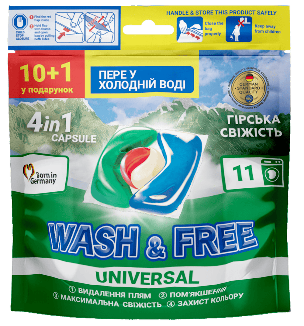Washing pods Wash&Free «Mountain freshness»