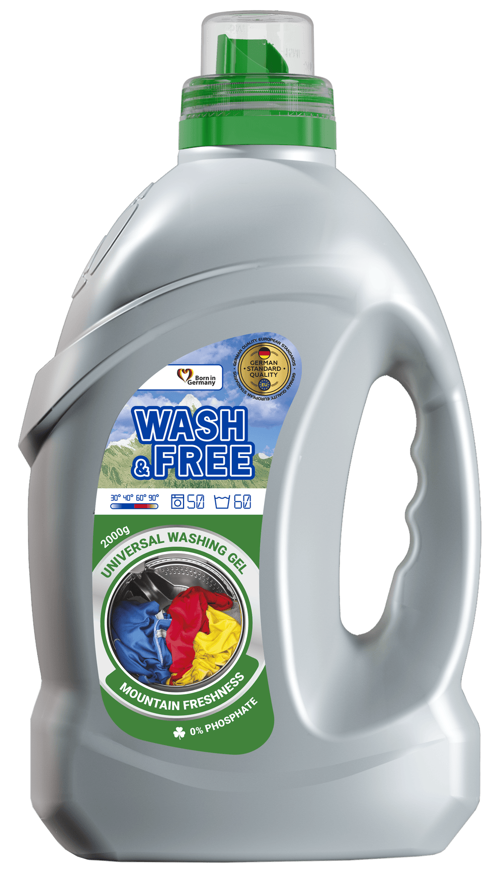 Гель для прання «Wash&Free» Гірська свіжість